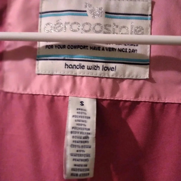 Aeropostale pink vest-small EUC - Picture 9 of 11